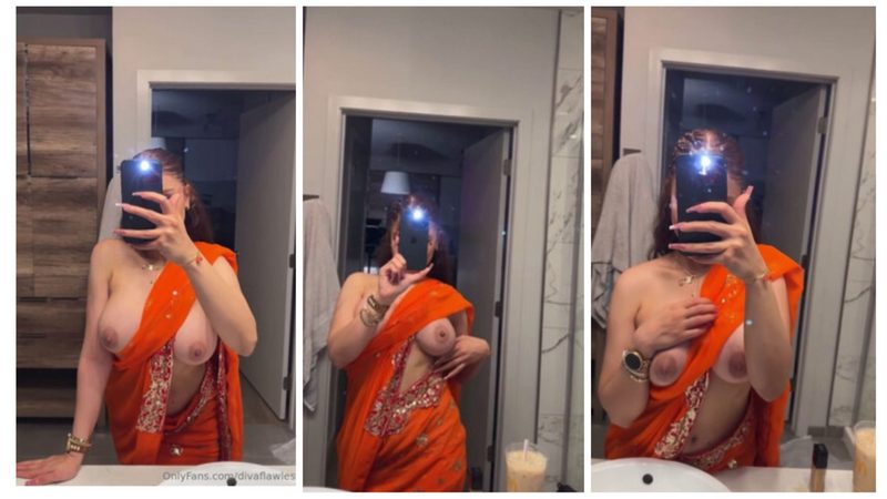 Diva Flawless Naked New Leaked Teasing Pressing Big Tits